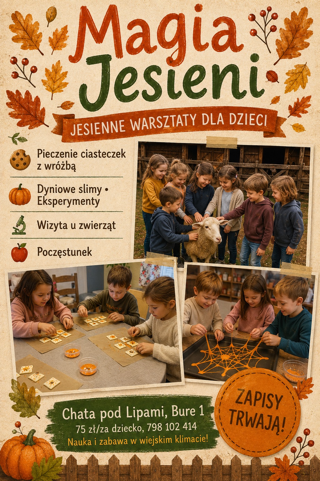 Plakat warsztatu Magia Jesieni